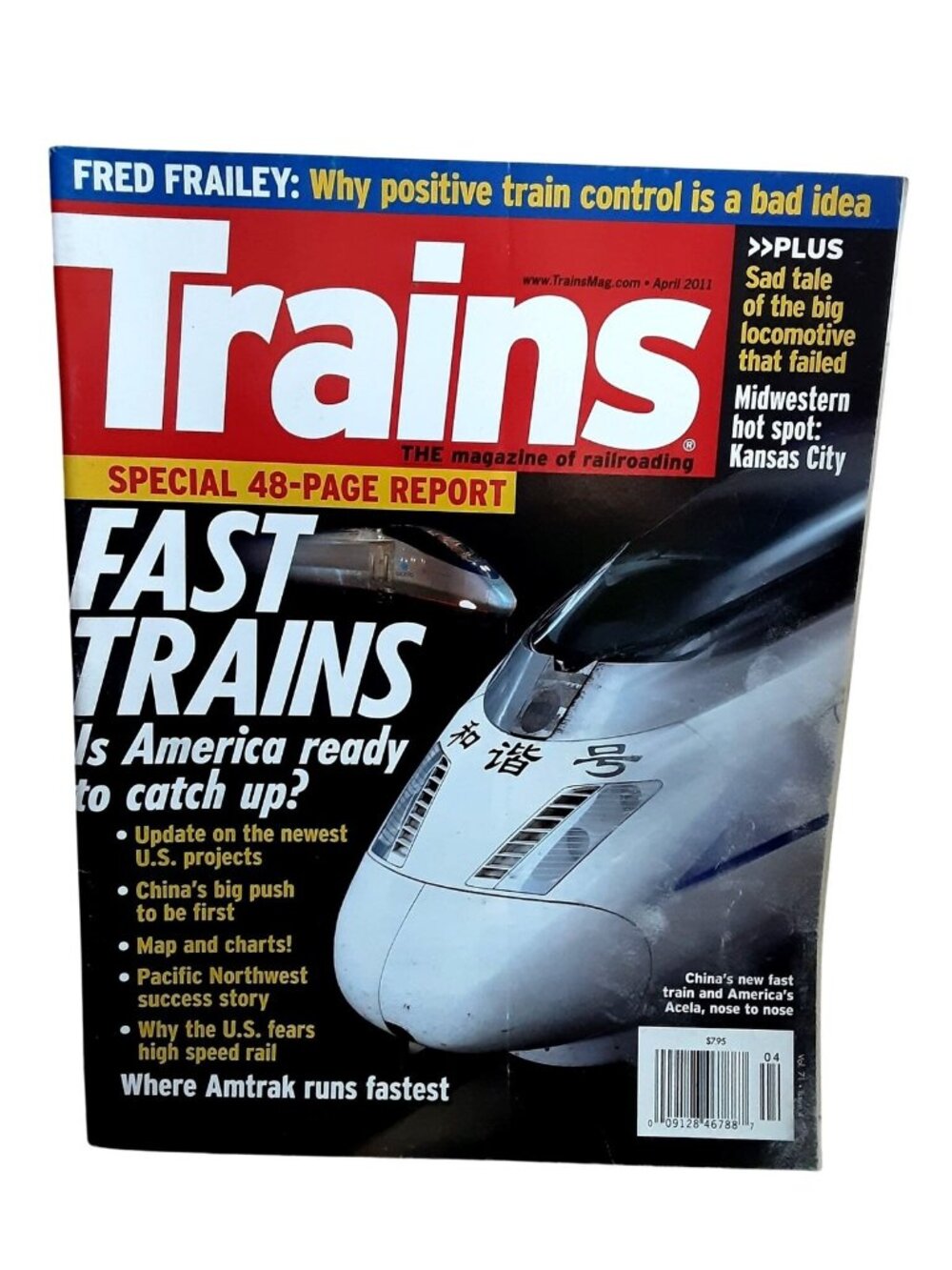 2011 Trains Magazine Fast Trains High Speed Rail Amtrak Acela China Railroad